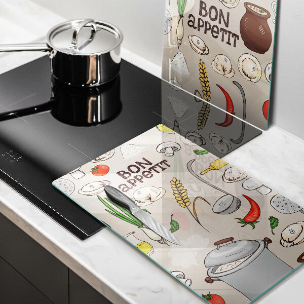 Induction hob cover Kitchen illustration