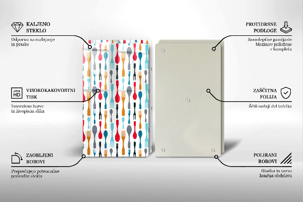 Induction hob cover Spoon illustration