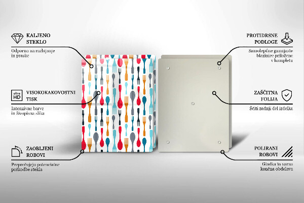 Induction hob cover Spoon illustration