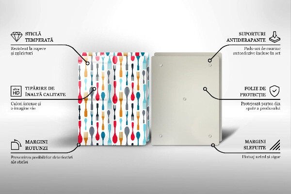 Induction hob cover Spoon illustration