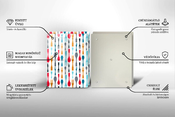 Induction hob cover Spoon illustration