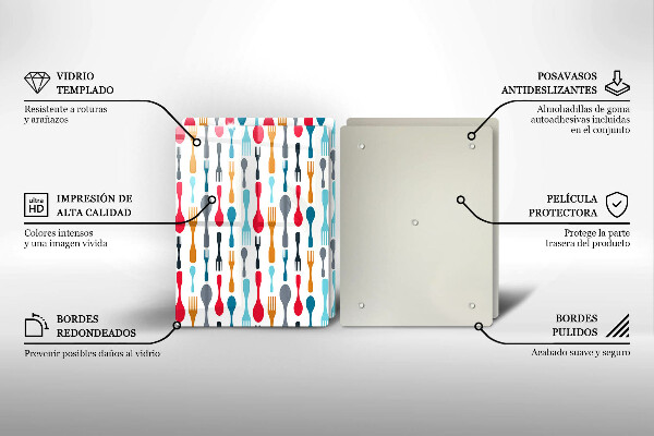 Induction hob cover Spoon illustration