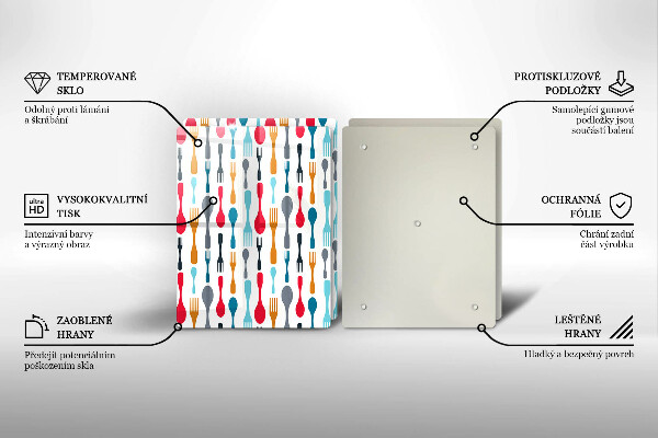 Induction hob cover Spoon illustration