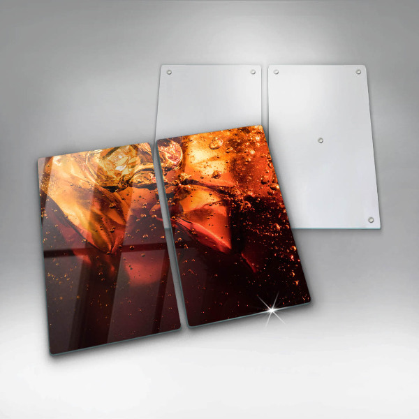 Induction hob cover Cola drink with ice