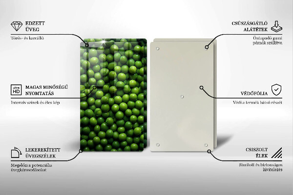 Induction hob cover Green bean