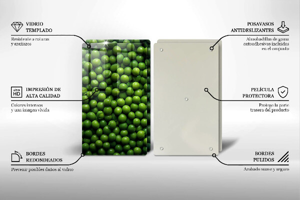 Induction hob cover Green bean