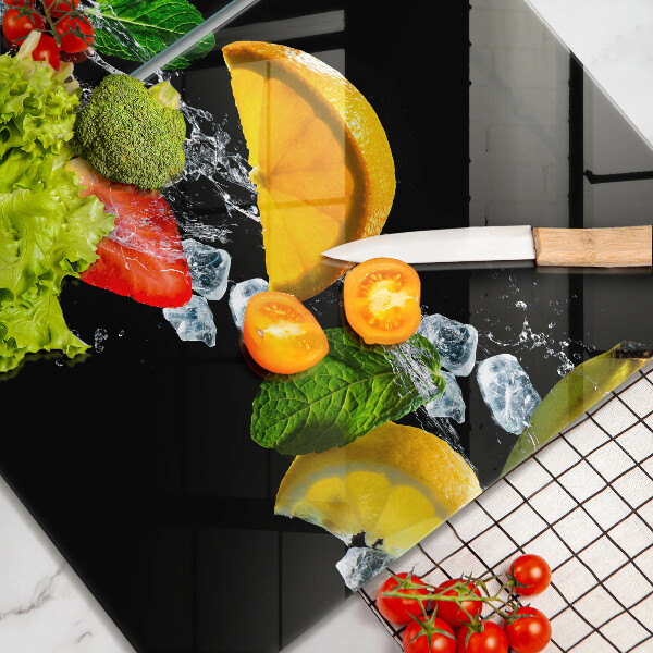 Induction hob cover Fruits in water