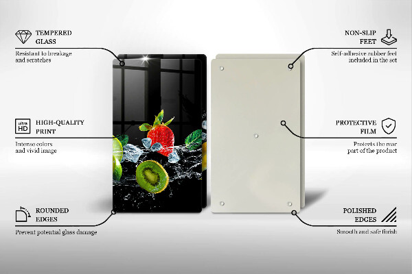 Induction hob cover Fruits in water