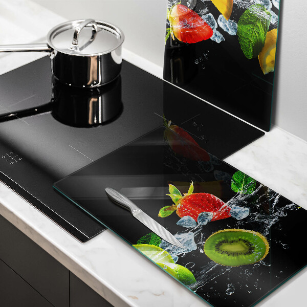 Induction hob cover Fruits in water