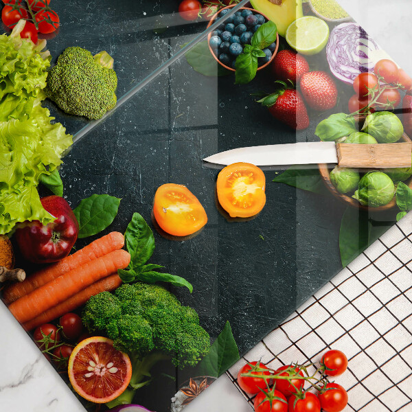 Induction hob cover Fresh vegetables