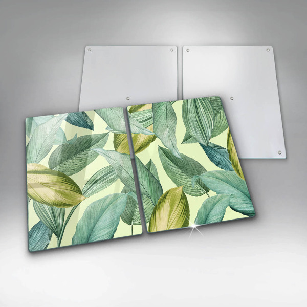 Worktop saver Green tropical leaves