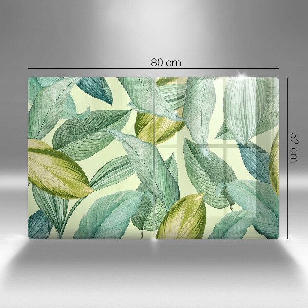 Worktop saver Green tropical leaves