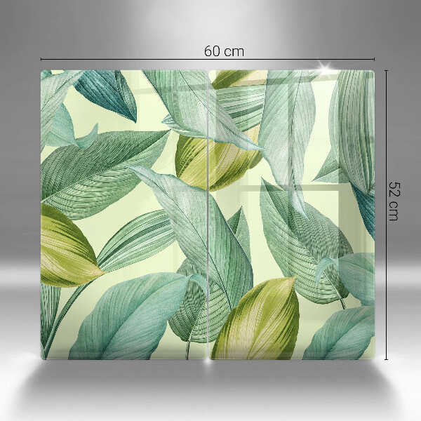 Worktop saver Green tropical leaves