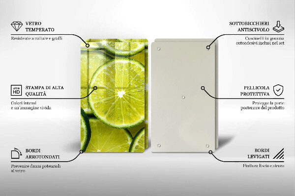 Worktop saver Lime slices