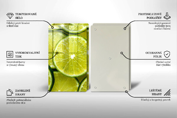 Worktop saver Lime slices