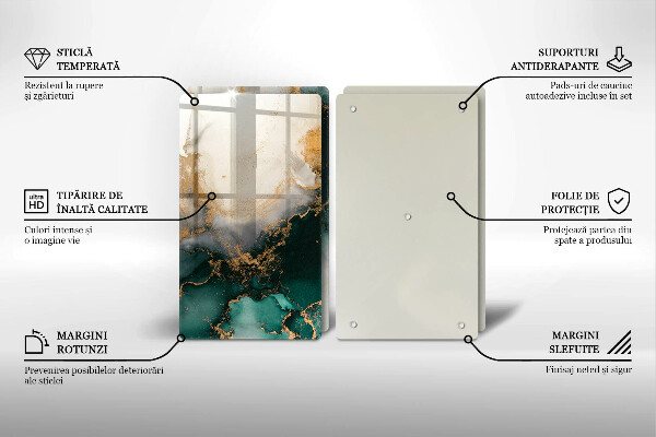 Worktop saver Multicolored marble