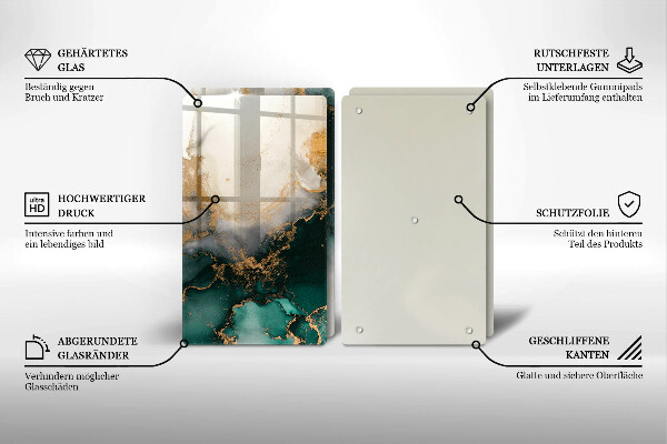 Worktop saver Multicolored marble