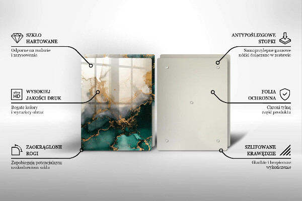 Worktop saver Multicolored marble