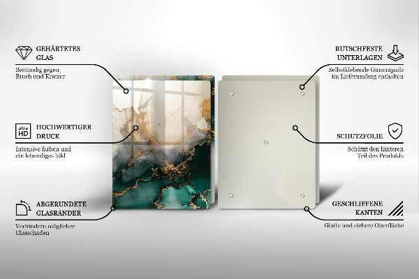 Worktop saver Multicolored marble