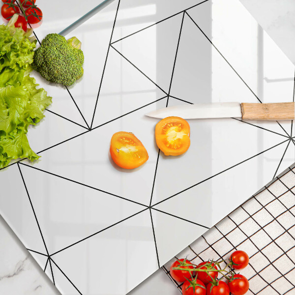 Kitchen worktop saver White triangles