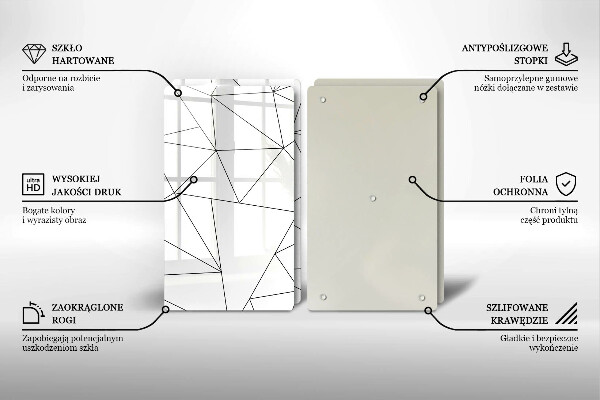 Kitchen worktop saver White triangles