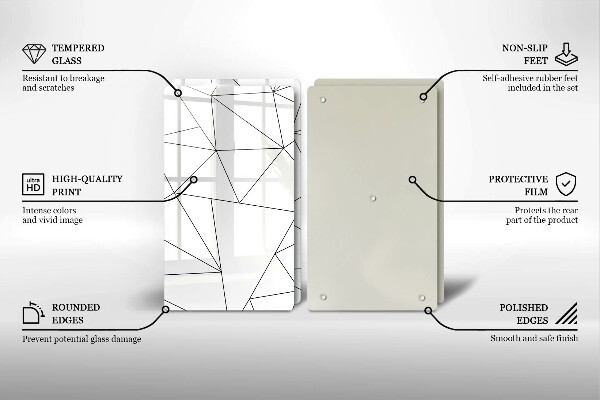 Kitchen worktop saver White triangles