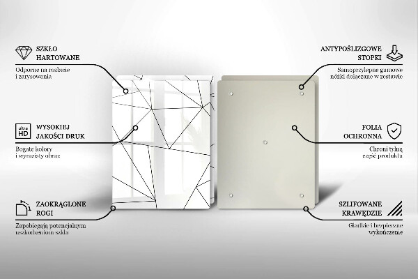 Kitchen worktop saver White triangles