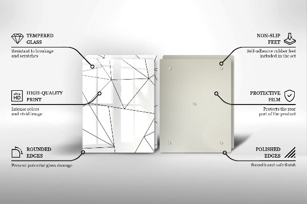 Kitchen worktop saver White triangles