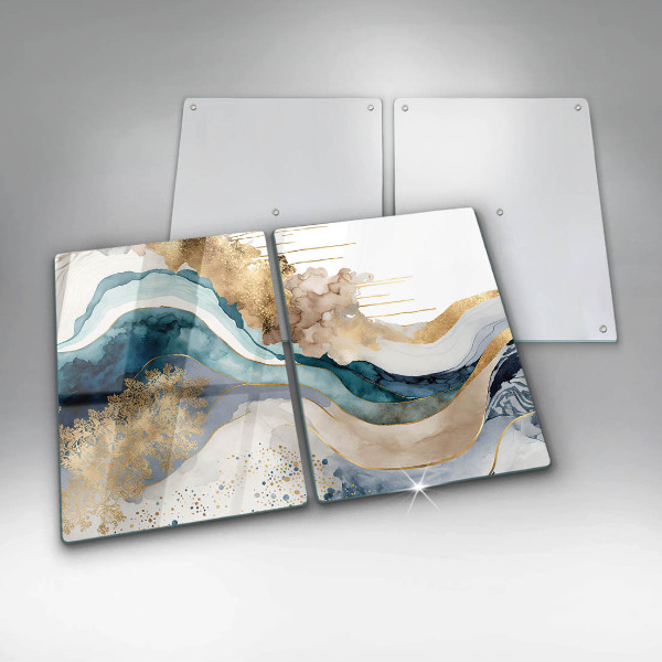 Kitchen worktop saver Colorful marble