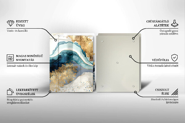 Kitchen worktop saver Colorful marble