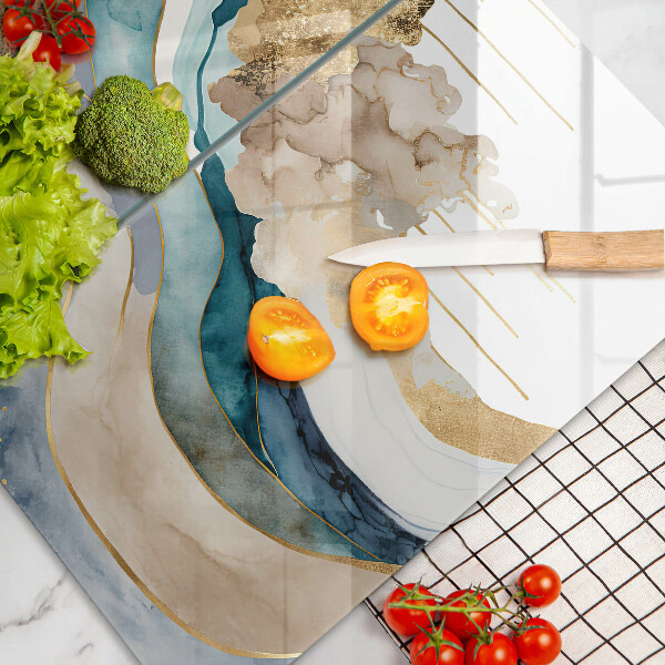 Kitchen worktop saver Colorful marble