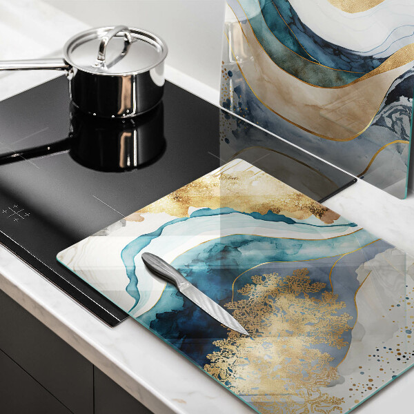 Kitchen worktop saver Colorful marble