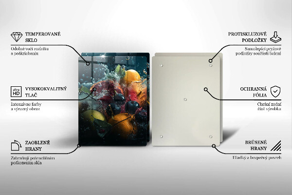 Kitchen worktop saver Fruits in water