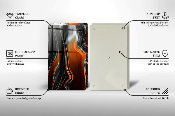 Kitchen worktop saver Abstract pattern