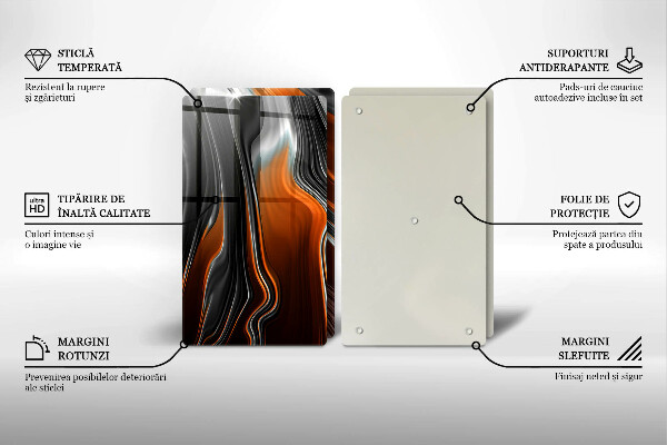 Kitchen worktop saver Abstract pattern