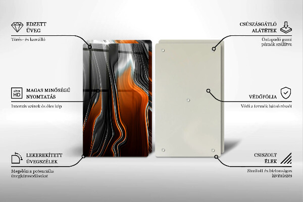 Kitchen worktop saver Abstract pattern