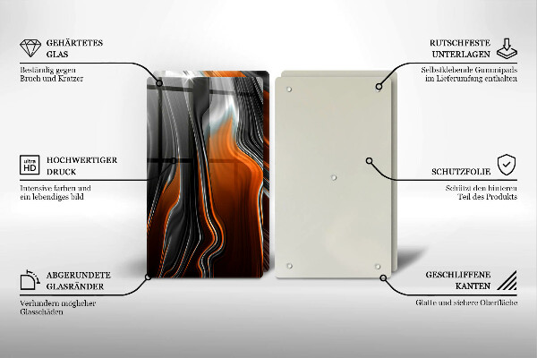 Kitchen worktop saver Abstract pattern