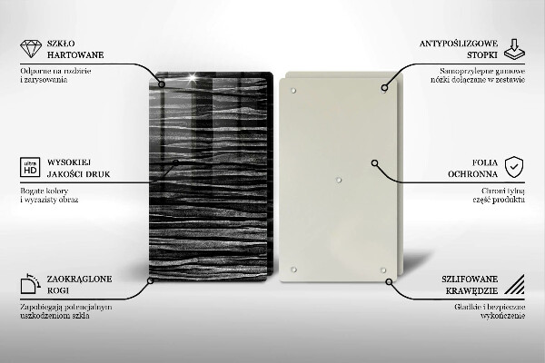 Kitchen worktop saver Black abstraction