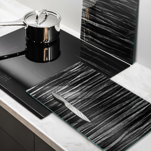 Kitchen worktop saver Black abstraction