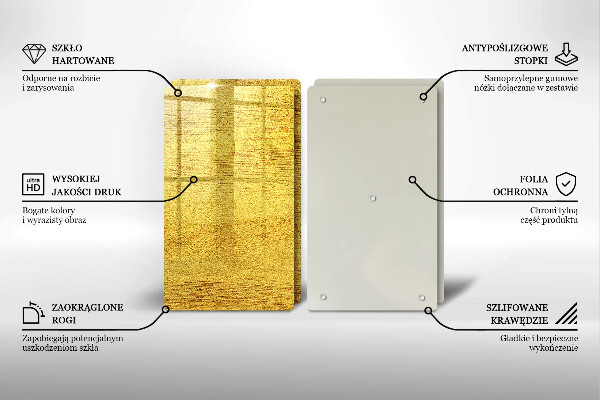 Kitchen worktop saver Yellow abstraction