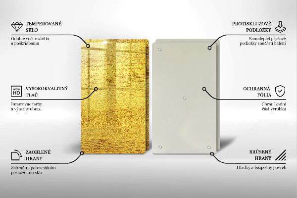 Kitchen worktop saver Yellow abstraction