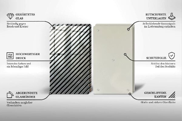 Kitchen worktop saver Metal lines