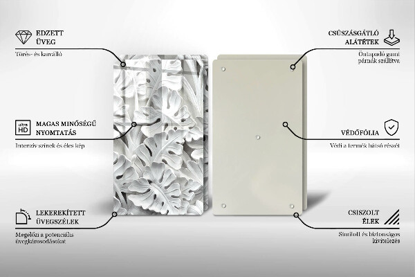 Kitchen worktop saver White flowers