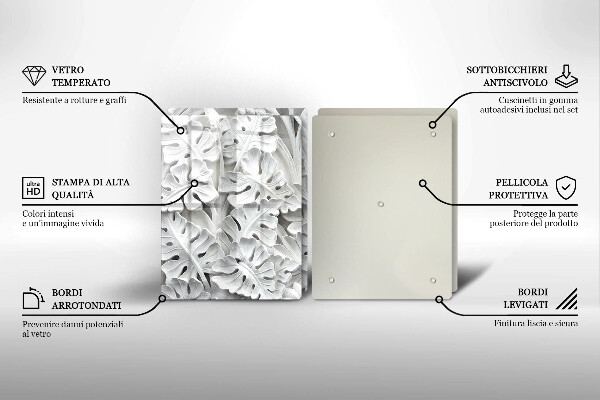 Kitchen worktop saver White flowers