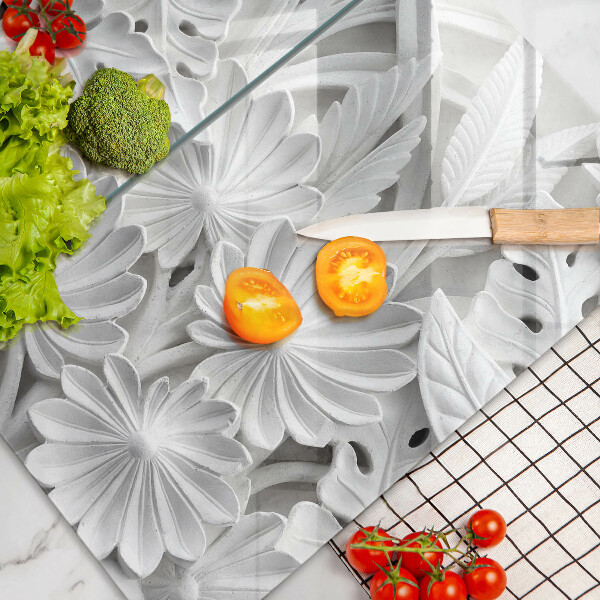 Kitchen worktop saver White flowers