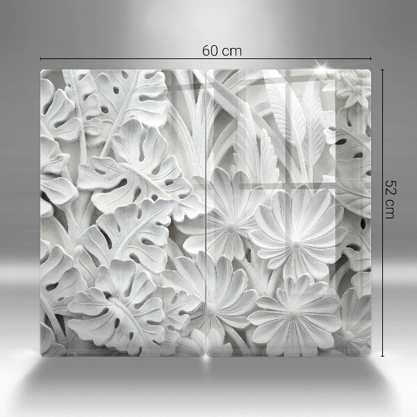 Kitchen worktop saver White flowers