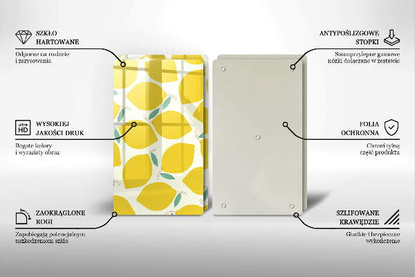 Kitchen worktop saver Illustratuion lemons