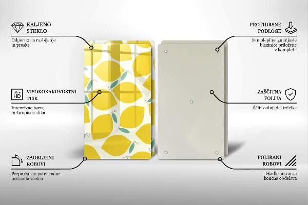 Kitchen worktop saver Illustratuion lemons