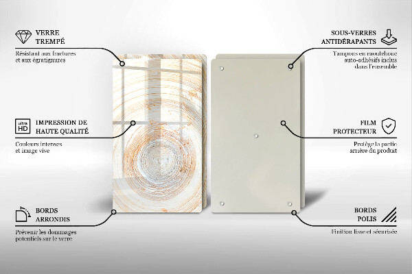 Worktop saver Wood texture