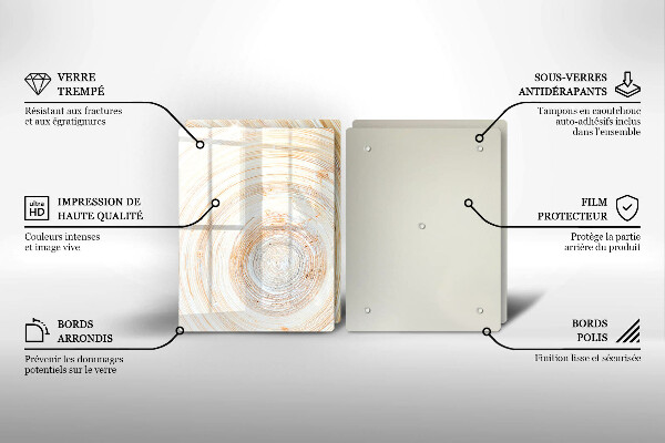 Worktop saver Wood texture